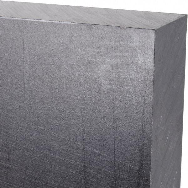 Made in USA - 1" Thick x 12" Wide x 3' Long, Polyethylene (UHMW) Sheet - Black, Antistatic Grade - Americas Industrial Supply