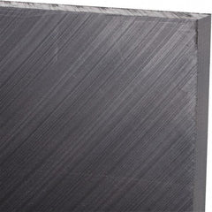 Made in USA - 3/8" Thick x 24" Wide x 2' Long, Polyethylene (UHMW) Sheet - Black, Antistatic Grade - Americas Industrial Supply