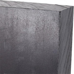 Made in USA - 1-1/2" Thick x 24" Wide x 2' Long, Polyethylene (UHMW) Sheet - Black, Antistatic Grade - Americas Industrial Supply
