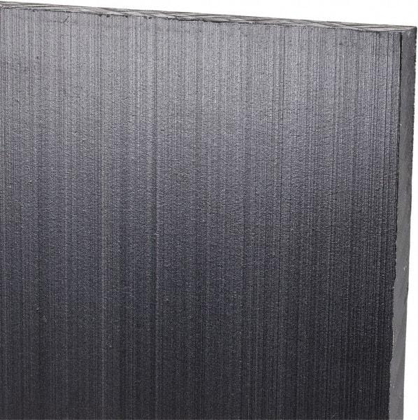 Made in USA - 1/4" Thick x 24" Wide x 3' Long, Polyethylene (UHMW) Sheet - Black, Antistatic Grade - Americas Industrial Supply