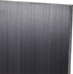 Made in USA - 1/4" Thick x 24" Wide x 3' Long, Polyethylene (UHMW) Sheet - Black, Antistatic Grade - Americas Industrial Supply