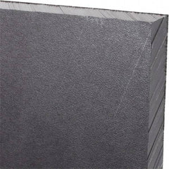 Made in USA - 1/2" Thick x 24" Wide x 3' Long, Polyethylene (UHMW) Sheet - Black, Antistatic Grade - Americas Industrial Supply
