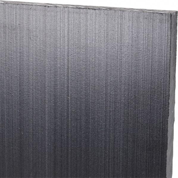 Made in USA - 1/4" Thick x 24" Wide x 4' Long, Polyethylene (UHMW) Sheet - Black, Antistatic Grade - Americas Industrial Supply