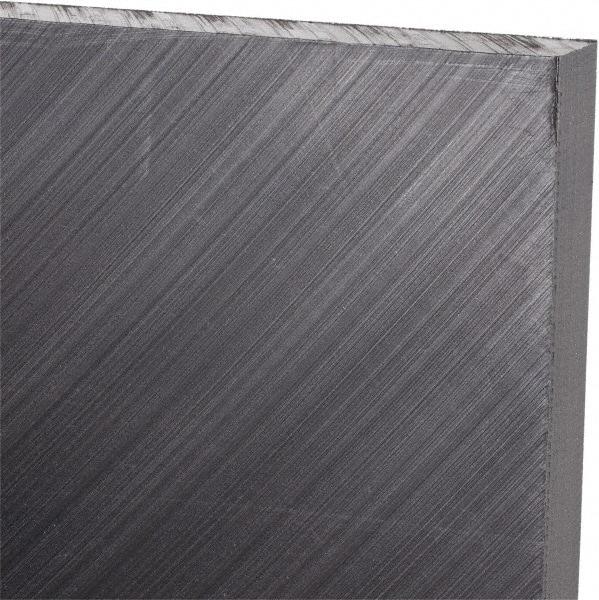 Made in USA - 3/8" Thick x 24" Wide x 4' Long, Polyethylene (UHMW) Sheet - Black, Antistatic Grade - Americas Industrial Supply