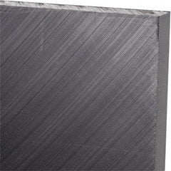 Made in USA - 3/8" Thick x 24" Wide x 4' Long, Polyethylene (UHMW) Sheet - Black, Antistatic Grade - Americas Industrial Supply
