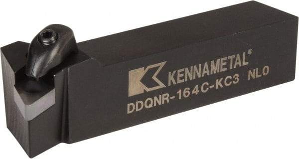 Kennametal - DDQN, Right Hand Cut, 27.5° Lead Angle, 1" Shank Height x 1" Shank Width, Negative Rake Indexable Turning Toolholder - 5" OAL, DN..43. Insert Compatibility, Series Kenclamp - Americas Industrial Supply