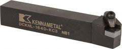 Kennametal - DCKN, Left Hand Cut, 15° Lead Angle, 1" Shank Height x 1" Shank Width, Negative Rake Indexable Turning Toolholder - 6" OAL, CN..42. Insert Compatibility, Series Kenclamp - Americas Industrial Supply