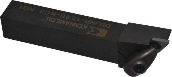 Kennametal - DDJN, Right Hand Cut, 3° Lead Angle, 3/4" Shank Height x 3/4" Shank Width, Negative Rake Indexable Turning Toolholder - 4-1/2" OAL, DN..33. Insert Compatibility, Series Kenclamp - Americas Industrial Supply