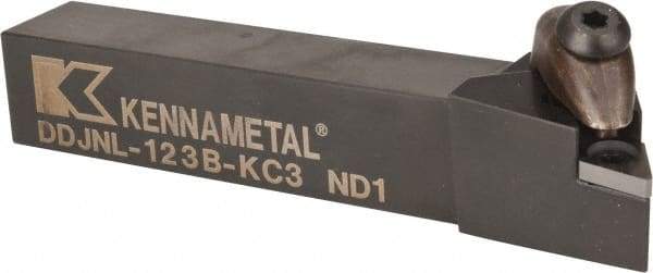 Kennametal - DDJN, Left Hand Cut, 3° Lead Angle, 3/4" Shank Height x 3/4" Shank Width, Negative Rake Indexable Turning Toolholder - 4-1/2" OAL, DN..33. Insert Compatibility, Series Kenclamp - Americas Industrial Supply