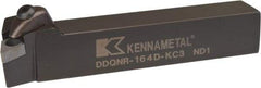 Kennametal - DDQN, Right Hand Cut, 27.5° Lead Angle, 1" Shank Height x 1" Shank Width, Negative Rake Indexable Turning Toolholder - 6" OAL, DN..43. Insert Compatibility, Series Kenclamp - Americas Industrial Supply