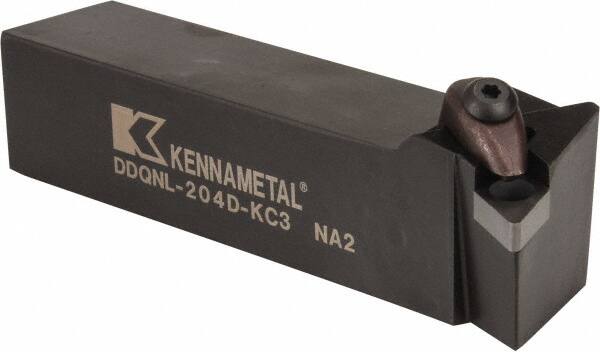 Kennametal - DDQN, Left Hand Cut, 27.5° Lead Angle, 1-1/4" Shank Height x 1-1/4" Shank Width, Negative Rake Indexable Turning Toolholder - 6" OAL, DN..43. Insert Compatibility, Series Kenclamp - Americas Industrial Supply