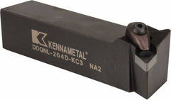 Kennametal - DDQN, Left Hand Cut, 27.5° Lead Angle, 1-1/4" Shank Height x 1-1/4" Shank Width, Negative Rake Indexable Turning Toolholder - 6" OAL, DN..43. Insert Compatibility, Series Kenclamp - Americas Industrial Supply