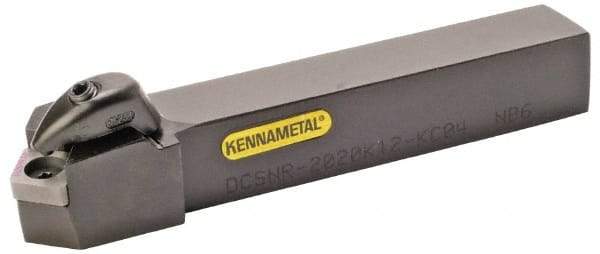 Kennametal - DCSN, Left Hand Cut, 45° Lead Angle, 25mm Shank Height x 25mm Shank Width, Negative Rake Indexable Turning Toolholder - 150mm OAL, CN..1204.. Insert Compatibility, Series Kenclamp - Americas Industrial Supply