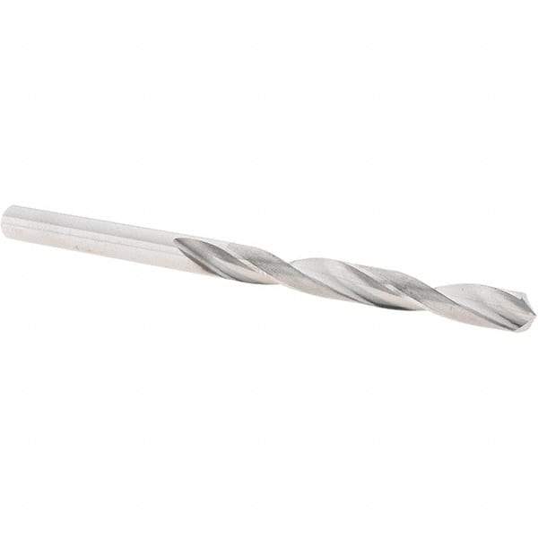 SGS - 6.1mm 118° Solid Carbide Jobber Drill - Bright Finish, Right Hand Cut, Spiral Flute, Straight Shank, 101mm OAL, Four Facet Point - Americas Industrial Supply
