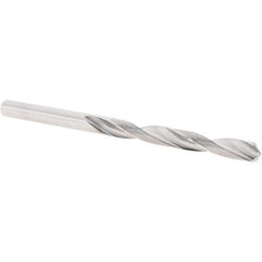SGS - 6.1mm 118° Solid Carbide Jobber Drill - Bright Finish, Right Hand Cut, Spiral Flute, Straight Shank, 101mm OAL, Four Facet Point - Americas Industrial Supply