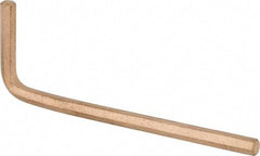 Ampco - 1/8" Hex, Long Arm, Nonsparking Hex Key - 2-7/16" OAL, Inch System of Measurement - Americas Industrial Supply