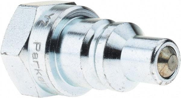 Parker - 3/8 NPSF Steel Hydraulic Hose Female Pipe Thread Nipple - 10,000 psi, 6 GPM - Americas Industrial Supply
