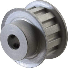 Power Drive - 11 Tooth, 3/8" Inside x 1.283" Outside Diam, Hub & Flange Timing Belt Pulley - 1/2" Belt Width, 1.313" Pitch Diam, 0.719" Face Width, Aluminum - Americas Industrial Supply