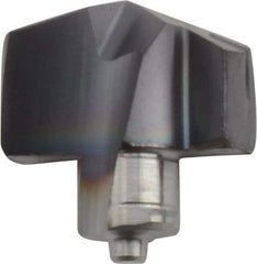 Iscar - Series ICM, 9.5mm Diam Grade IC908 140° Replaceable Drill Tip - Carbide, TiAlN Finish, 9 Seat Size, Through Coolant - Americas Industrial Supply
