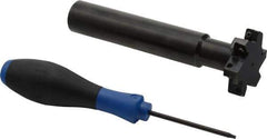 Seco - Shank Connection, 1/2" Cutting Width, 0.59" Depth of Cut, 2" Cutter Diam, 3 Tooth Indexable Slotting Cutter - 1" Shank Diam, R335.18 Toolholder, LNK.. 08.. Insert, Right Hand Cutting Direction - Americas Industrial Supply