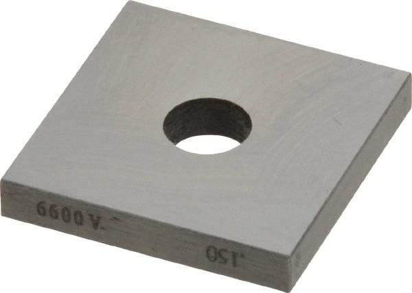 Value Collection - 0.15" Square Steel Gage Block - Accuracy Grade 0, Includes NIST Traceability Certification - Americas Industrial Supply