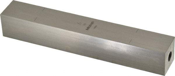 Mitutoyo - 6" Square Steel Gage Block - Accuracy Grade 0, Includes Certificate of Inspection - Americas Industrial Supply
