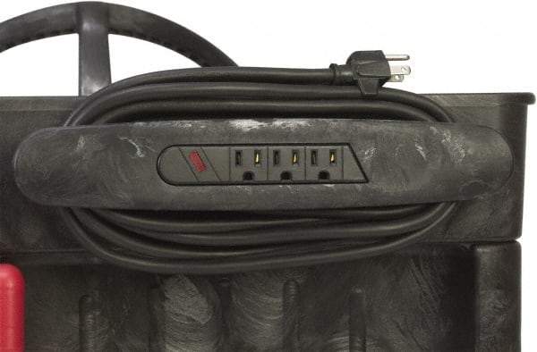 Rubbermaid - 13-3/8" Long x 2-3/8" High, Cart Outlet Power Strip - Use with FG450088, FG451288, FG451388, FG452010, FG452088, FG453288, FG453388, FG454600, FG454610, FG454888 - Americas Industrial Supply