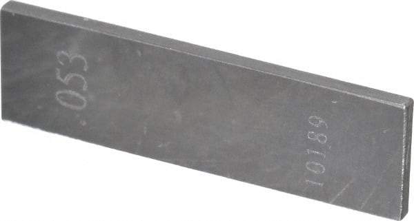 Value Collection - 0.053" Rectangular Steel Gage Block - Accuracy Grade 0 - Americas Industrial Supply