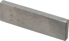 Value Collection - 0.1" Rectangular Steel Gage Block - Accuracy Grade 0, Includes NIST Traceability Certification - Americas Industrial Supply