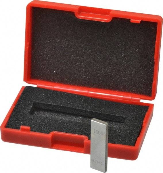 Value Collection - 0.1004" Rectangular Steel Gage Block - Accuracy Grade 0, Includes NIST Traceability Certification - Americas Industrial Supply
