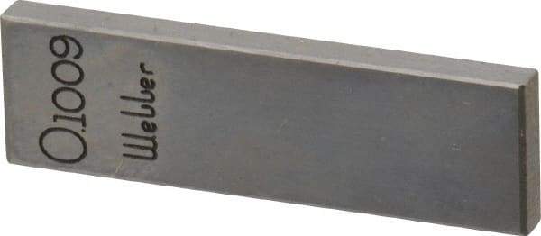 Value Collection - 0.1009" Rectangular Steel Gage Block - Accuracy Grade 0, Includes NIST Traceability Certification - Americas Industrial Supply