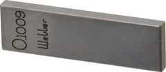 Value Collection - 0.1009" Rectangular Steel Gage Block - Accuracy Grade 0, Includes NIST Traceability Certification - Americas Industrial Supply