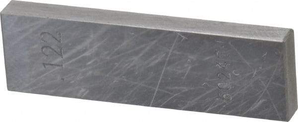 Value Collection - 0.122" Rectangular Steel Gage Block - Accuracy Grade 0, Includes NIST Traceability Certification - Americas Industrial Supply