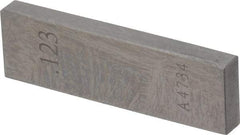 Value Collection - 0.123" Rectangular Steel Gage Block - Accuracy Grade 0, Includes NIST Traceability Certification - Americas Industrial Supply