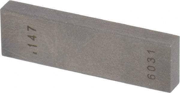 Value Collection - 0.147" Rectangular Steel Gage Block - Accuracy Grade 0, Includes NIST Traceability Certification - Americas Industrial Supply