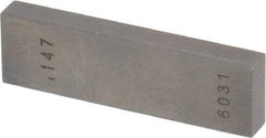 Value Collection - 0.147" Rectangular Steel Gage Block - Accuracy Grade 0, Includes NIST Traceability Certification - Americas Industrial Supply