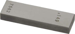 Value Collection - 0.149" Rectangular Steel Gage Block - Accuracy Grade 0, Includes NIST Traceability Certification - Americas Industrial Supply
