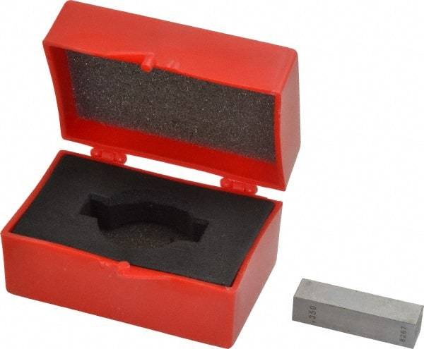 Value Collection - 0.35" Rectangular Steel Gage Block - Accuracy Grade 0, Includes NIST Traceability Certification - Americas Industrial Supply