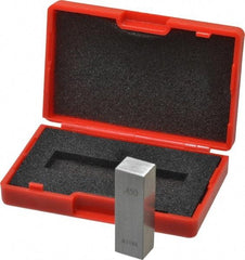 Value Collection - 0.45" Rectangular Steel Gage Block - Accuracy Grade 0, Includes NIST Traceability Certification - Americas Industrial Supply