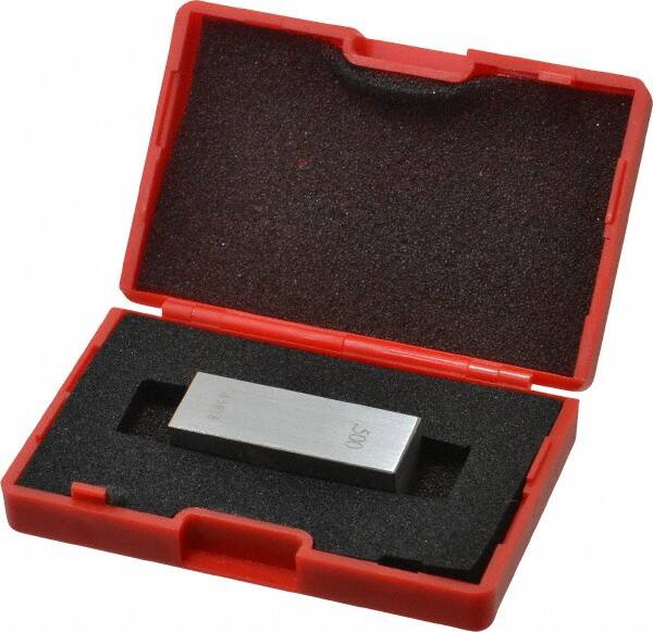 Value Collection - 0.5" Rectangular Steel Gage Block - Accuracy Grade 0, Includes NIST Traceability Certification - Americas Industrial Supply