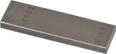 Value Collection - 0.1001" Rectangular Steel Gage Block - Accuracy Grade AS-1, Includes NIST Traceability Certification - Americas Industrial Supply