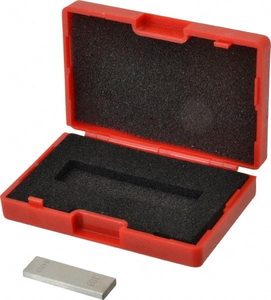 Value Collection - 0.103" Rectangular Steel Gage Block - Accuracy Grade AS-1, Includes NIST Traceability Certification - Americas Industrial Supply