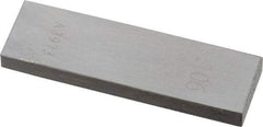 Value Collection - 0.106" Rectangular Steel Gage Block - Accuracy Grade AS-1, Includes NIST Traceability Certification - Americas Industrial Supply