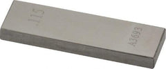 Value Collection - 0.115" Rectangular Steel Gage Block - Accuracy Grade AS-1, Includes NIST Traceability Certification - Americas Industrial Supply