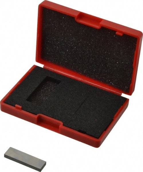 Value Collection - 0.122" Rectangular Steel Gage Block - Accuracy Grade AS-1, Includes NIST Traceability Certification - Americas Industrial Supply