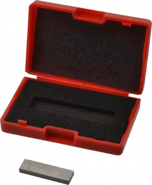 Value Collection - 0.126" Rectangular Steel Gage Block - Accuracy Grade AS-1, Includes NIST Traceability Certification - Americas Industrial Supply