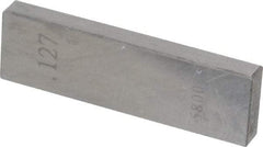 Value Collection - 0.127" Rectangular Steel Gage Block - Accuracy Grade AS-1, Includes NIST Traceability Certification - Americas Industrial Supply