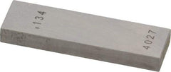 Value Collection - 0.134" Rectangular Steel Gage Block - Accuracy Grade AS-1, Includes NIST Traceability Certification - Americas Industrial Supply