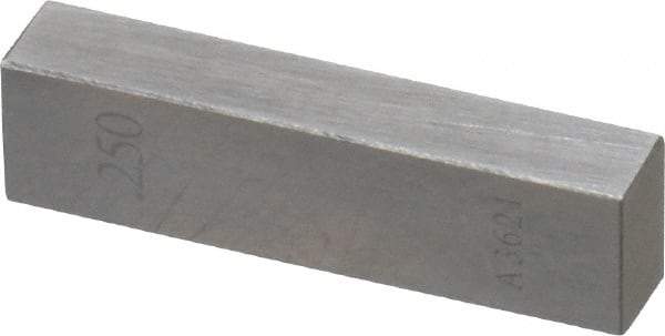 Value Collection - 0.25" Rectangular Steel Gage Block - Accuracy Grade AS-1, Includes NIST Traceability Certification - Americas Industrial Supply