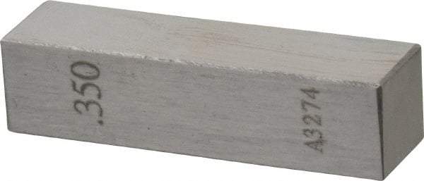 Value Collection - 0.35" Rectangular Steel Gage Block - Accuracy Grade AS-1, Includes NIST Traceability Certification - Americas Industrial Supply